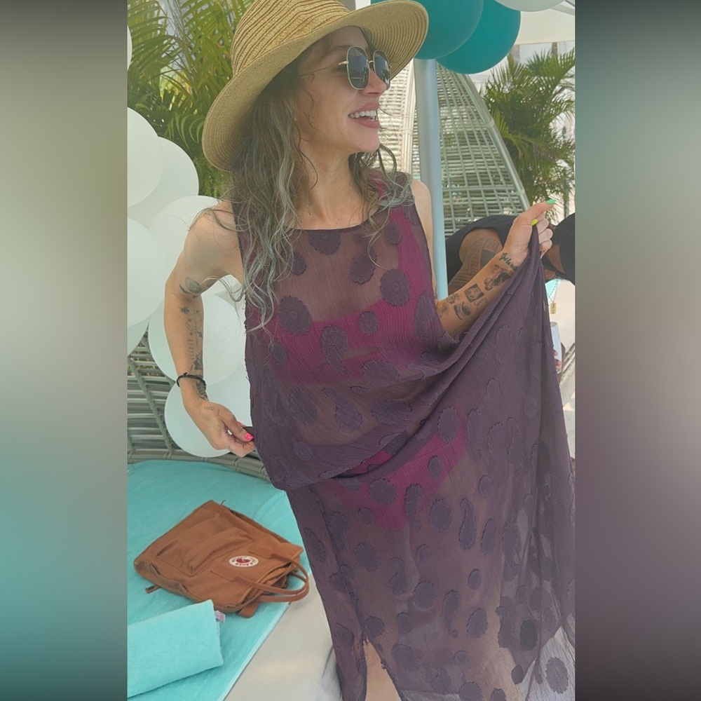 Sheer paisley‎ maxi dress - Picture 3 of 13